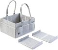 Baby Bag Organizer - Storage Bag For Baby  - Diaper Bag for Diaper Items Such as Diapers, Wet Wipes and Toys, Foldable Felt Bags for Children's Room, Car and Travel. 