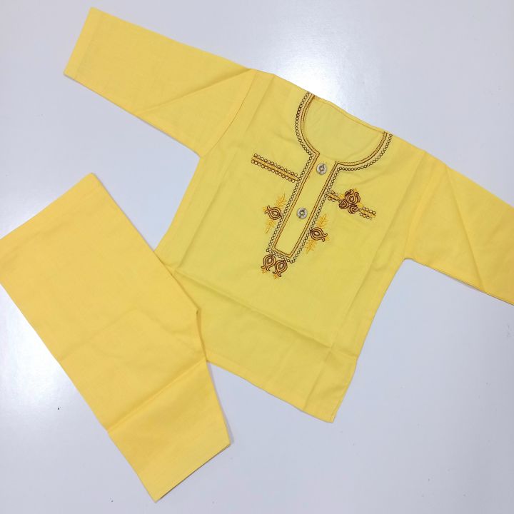 Newborn Baby Shalwar Kameez | Newborn Baby Kurta / Kameez Shalwar | Baby Boy Shalwar Kameez / Kurta | 0 Size Baby Boy Shalwar Kameez / Kurta for Summer Spring Season | Newborn Baby Kurta / Kameez Shalwar - 0 to 6 Months
