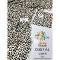 Lawn 2 piece dress , digital print 2 piece , unstitch , ladies suit , all over design with same trouser best quality dress. 