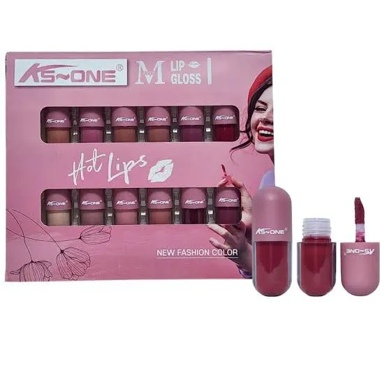 KS-ONE 12 pcs Lipgloss Set – Shiny, Hydrating & Long-Lasting Colors ...