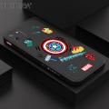 Hontinga for Realme C11 Case Side Design Phone Cover Cartoon Anime Icon Case Square Edge Pattern Liquid Silicone Trend Cover. 