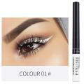 1PC Matte Liquid Eyeliner Pencil Makeup Long Lasting Quick Dry Glitter Eye Liner Pen White Eyeliner Gold Pigment Cosmetic TSLM1. 