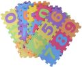36pc Alphabet Numbers EVA Floor Play Mat Baby Room ABC Foam Puzzle (Size 3 x 3 Inch). 