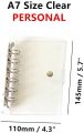 【NEW】 1 Pc Transparent Notebook Cover Soft PVC Binder Cover A5/A6/A7 Standard 6 Holes Snap Button Closure. 