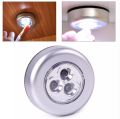 1pcs 3 LED Tap Lights, Stick on Push Touch Lights Battery Powered Lights for Closets, Under Cabinets, Counters, Bright Wireless Night Light Indoor Tap Touch Lamp for Kids. 