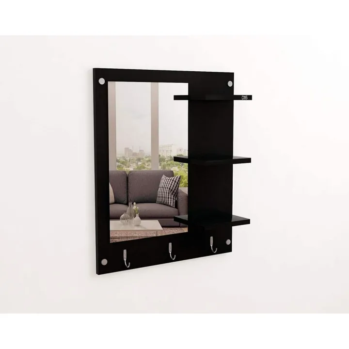 Toheed%20wood%20Wall%20Mount%20Makeup%20Vanity%20Dresser/Dressing%20Mirror/Glass/Table%20and%20Multipurpose%20Rack%20Shelves%20with%20Elegant%20Stainless%20Steel%20Hooks%20-%20Image%202