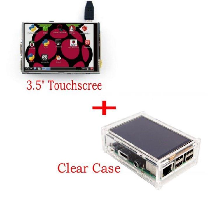 New Original 3.5" LCD TFT Touch Screen Display for Raspberry Pi 3 Model B Board + Acrylic Case + Stylus