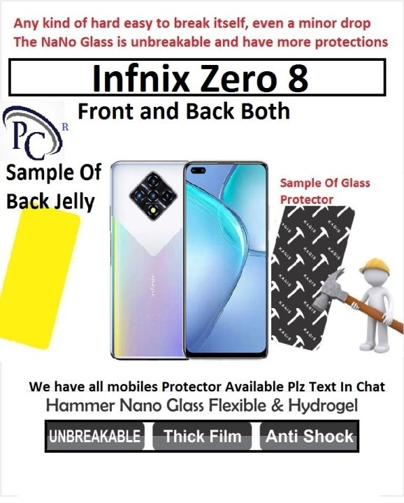 Dipos FLEX 2 Pellicole Protettive 3D Full Cover Per Infinix Zero 8, Antiurto, Trasparenti, Made In Germany
