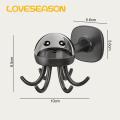 Kitchen Utensil Hook 360 Rotatable Jellyfish Hanger with 6 Hooks Multi-functional Kitchen Utensil Storage Hook Holder Organizer for Home less Than Space-saving Utensil Organizer. 