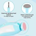 6-in-1 Baby Nail Trimmer Portable, electric nail clipper for Manicures  pedicures newborn nails With LED Light, Hand-Holding Care Polish and Trim for Infant Toddler Adults Toes Fingernails, Trimmer with Replaceable 6 Grinding Heads. 