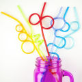 Pack of 4 Crazy Flexible Bendable Reusable Straw Multicolor. 