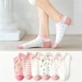 Cute Cartoon Cotton Socks Printed Japanese Style Spring Summer Women's Fashion Ankle Socks. 