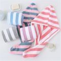 Microfiber Hair Dry Cap | Colorful Striped Hair Towel | Super Absorbent Hair Wrap Cap | Quick Dry Towel for Women | Long Hair Shower Cap | Bathroom Hair Drying Towel | Soft Microfiber Hair Wrap | Lightweight Shower Cap | Hair Care Essentials | Quick Dry H. 
