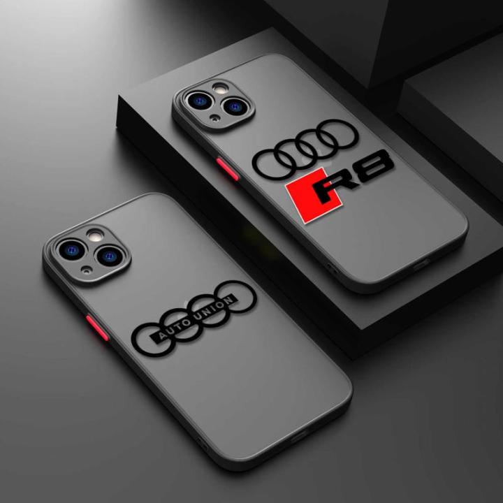Armor Matte Hand Di Logo－R8 Bar Shock Resistant Cover for Aonda Fuse Lus Fu766S P3 12 M for iPhone 15 14 1ini 11 Pro XR X XS MAX 8 Chassis