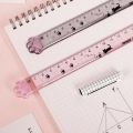 Panda Online High Cat Claw Ruler 15cm Ruler Student Creative Stationery Measuring Ruler Transparent Plastic. 