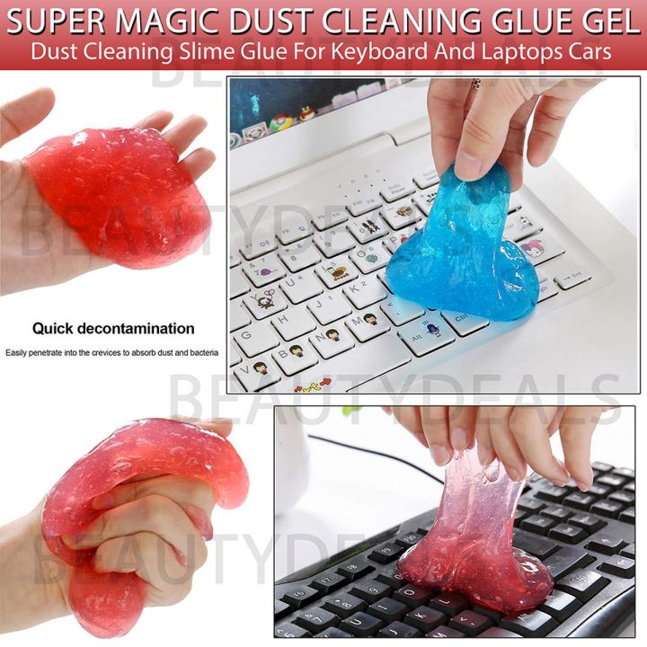 Super Clean Magic Dust Cleaning Slime Glue Magic Gel Toy Clay Play dough Cleaner For Phone Laptop Pc Computer Keyboard Car Clean