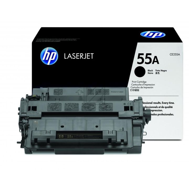 HP 55A Black LaserJet Toner Cartridge, CE255A