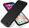iPhone X iPhone XS Black Soft TPU Silicon Back Cover Shock-Absorbing Slim Fit Lightweight Durable Protection with Perfect Cutouts. 