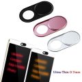 Orsda Webcam Cover Motebook Laptop Camera Cover Metal Protection Slider Phone Pc for Laptops Web Cam Cover Magnet Sticker-1x Black 1x Silver. 