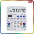 Calculator Large Size - 3833C - Large 14 Digit Display with Solar Dual Power - Ideal Calculator for Office, Business, Daily use - PMP. 