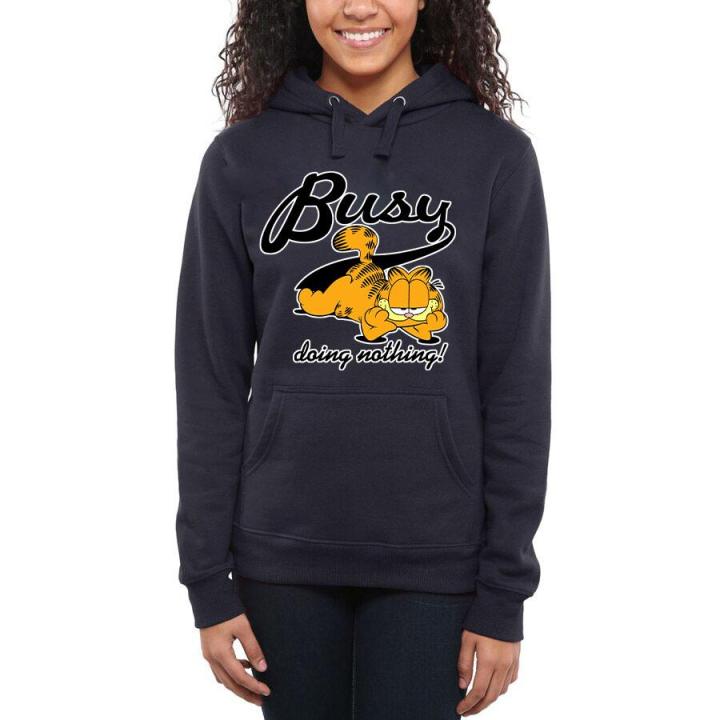 Navy Blue Busy Fleece Pullover Kangroo Winter High Quality Hoodie