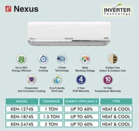 KENWOOD%20Inverter%20AC%20%7C%20%20Model%20E-Nexus%20KES-1874s%20(New%20Model%202025%20)%20%7C%2060%25%20Energy%20Saving%20%7C%20Heat%20&%20Cool%20%7C%20Anti%20Corrosion%20Coating%20Evaporator%20%7C%2010%20Years%20Compressor%20&%204%20Years%20PCB%20Card%20Warranty%20-%20Image%202