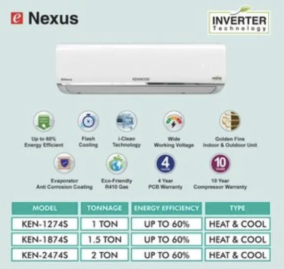 KENWOOD%20Inverter%20AC%20%7C%20%20Model%20E-Nexus%20KES-1874s%20(New%20Model%202025%20)%20%7C%2060%25%20Energy%20Saving%20%7C%20Heat%20&%20Cool%20%7C%20Anti%20Corrosion%20Coating%20Evaporator%20%7C%2010%20Years%20Compressor%20&%204%20Years%20PCB%20Card%20Warranty%20-%20Image%202