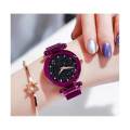 WaterProof luxury ladies watch magnet mesh For Girls. 