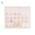 ECHIDNA Women Stud Earrings Plated Bright Luster Geometry Stud Earrings. 