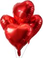 2pcs 17 inch Long Red Foil Heart Foil Balloon Dil for Birthday Party Decorations Wedding, Anniversary  Engagement or Birthday Parties school Party function balloons foil Heart or Dil Balloons Theme Party. 