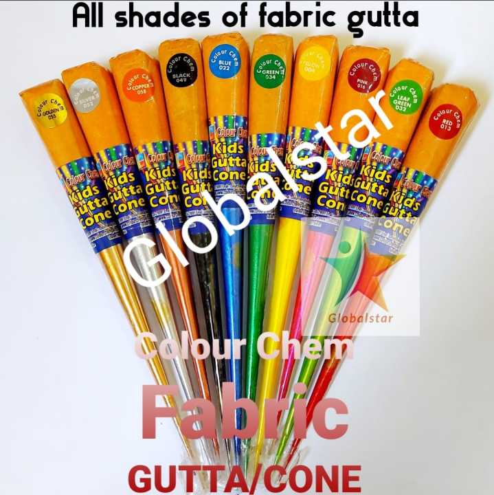 1Pcs Colour Chem Fabric Gutta Cone Lead/Outliner 40ml: Outlining Silk/Fabric Painting, Available in Different Colors