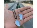 Magnetic Couple Necklaces Distance Heart Pendant for Women Valentine's Gift. 