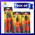 Pack of 3 High Quality Pliers Set Combination Plier 8'', Nose Plier 6'', Cuter Plier 6''. 