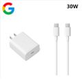 Google 30W USB-C Fast Charger Adapter for Pixel 6 7 Pro and Other USB-C Devices. 