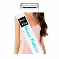 Customize Your Name and Pic Sash ( Birthday , Party , Bridal Shower or any Occasion ) Digital Printed and Washable By Flower Blooms. 