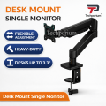 Adjustable Xtrike Me HT-20 LED LCD Single Monitor Arm Stand Desk Mount with Tilt Swivel & Rotation Durable Metal Perfect for Gaming Office Home Studio Workstation. 