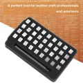 1 Box of 36 Letter and Number Stamp Sets, Metal Stamping Tools for Metal and Wood Stamping Punches 6MM. 