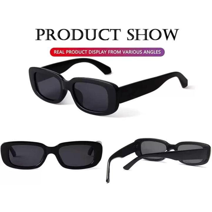 Rectangle Sunglasses for Men,Women, Girl, Boy, Unisex Retro - Main Image