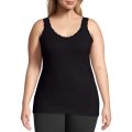 Summer Sleeveless Inner wear Lace Trim Cotton Soft Stretchy Tank Tops Free Size Camisole shameez slip for girls ladies. 