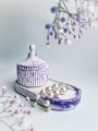 Jesmonite trinket tray and box set for jewellery and accessories pinyerest and aesthetic for home and room decor. 
