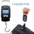 Portable Hanging Hook Weight Scale 50Kg5g LCD Digital Display Handheld Mini Electronic Weighting Scale Fishing Travel Luggage Scale. 