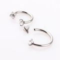 1pcs Unisex Internally Threaded Circular Barbell Lip Nose Horseshoe Septum Ring Helix Piercing Ear Cartilage Lobe Earrings. 
