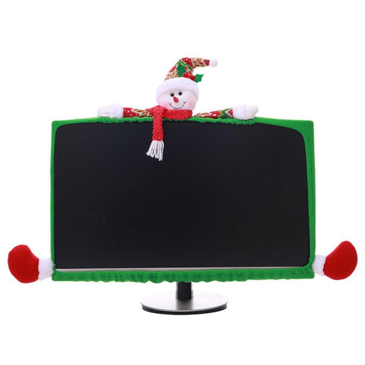 Christmas Computer Laptop LCD Screen Monitor Decorating Cover 19-27" Suit Decor