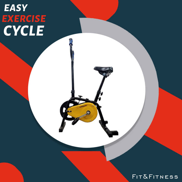 Heavy Exercise Bike Adjustable Running Cycling Fitness Indoor ( Solid Fly Wheel )