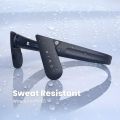 Bone Conduction Mu6 Ring Open Ear Air Conduction Headphones, Wireless Bluetooth Headphones with Microphone, Sweat Resistant Sports Headphones, 10+ Hours Playtime Headset for Music/Gaming//Running/Working. 