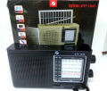 KTF 1440 Or 1668 Portable Speaker with 4 Bands Radio, Antenna, Bluetooth, Solar Charging, Emergency Light, and Hand Grip. 