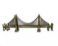 Hot Sale Golden Gate Bridge Metal Decoration USA Souvenir Famous Landmark Collectibles San Francisco Golden Gate Bridge Metal Statue. 