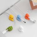 Adhesive Wall Hook  Multipurpose Wall Mounted Silicone Thumb Holder Bedroom,Cable Wire Holder Multicolor. 