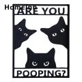 Black Cat Bathroom Sign Adorable Cat Bathroom Wall Sign Funny Restroom Toilet Decor for Cat Lovers Cute Kitten Metal Plaque Perfect Gift for Animal Lovers Family Room Cat Sign. 