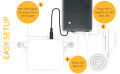 WiFi Router UPS Power Bank 12 Volts 1A 1.5A Tp Link Tenda PTCL Fiber 12v Router. 